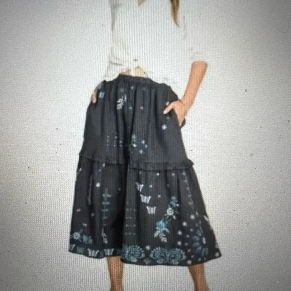 NWT Johnny Was Nico Embroidered Skirt size Large